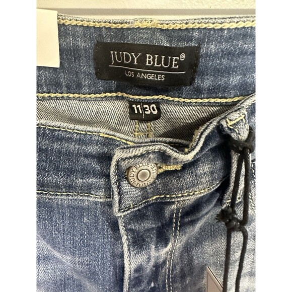 Judy Blue Midrise Bootcut Jeans Women's 11/30 Blue Stretch Denim NWT Boho Trendy - Picture 6 of 9